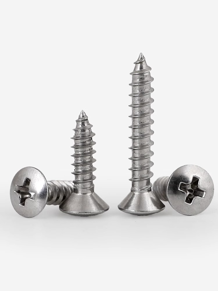 Cross semi-countersunk head self-tapping nail GB847 stainless steel (304/316/410) carbon steel