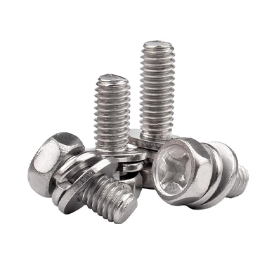 Phillips Hex Head Screws Combination Bolts Spring Flat Double Washer