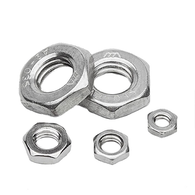 Fine tooth hexagon thin nut GB6173/DIN439 Stainless steel (304/316) carbon steel alloy steel