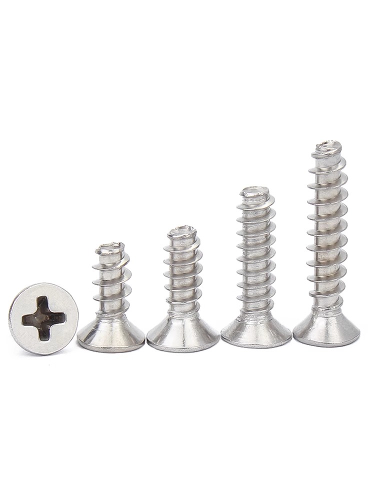 Cross countersunk self-tapping nails flat end cut end carbon steel (304/316/410) stainless steel