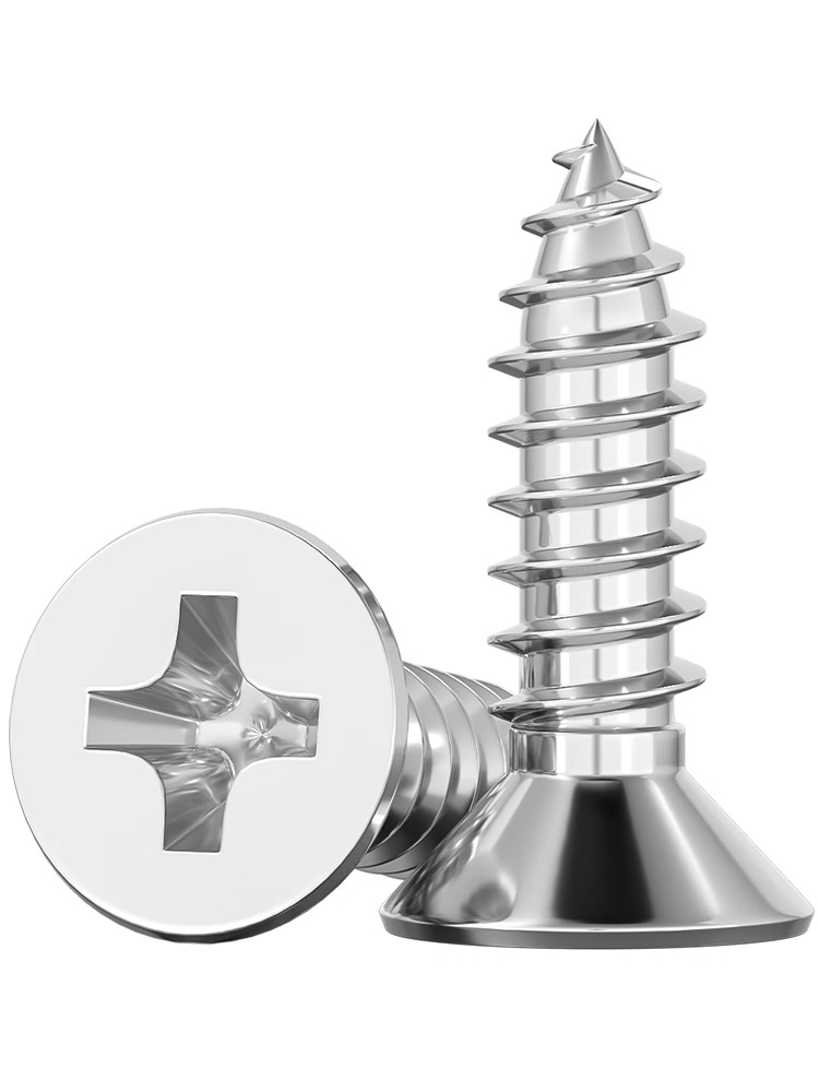 Cross countersunk head self-tapping nail GB846 stainless steel (304/316/410) carbon steel