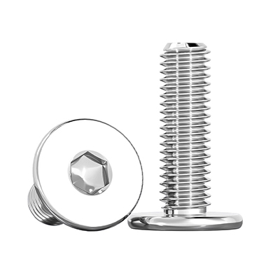 Hex flat head machine screws Stainless steel (304/316) carbon steel alloy steel