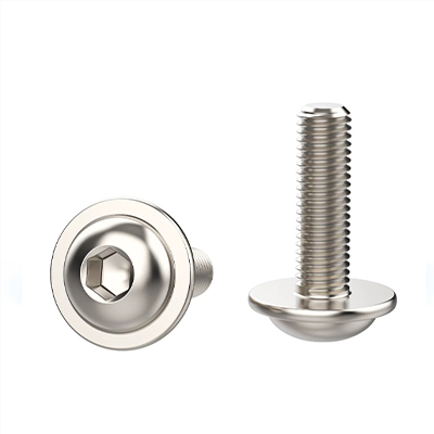 Hexagonal round head machine screw with gasket Stainless steel (304/316) carbon steel alloy steel