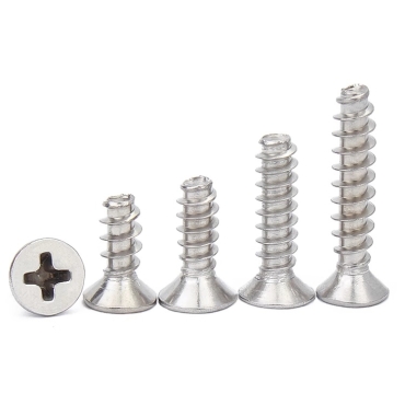 Cross countersunk self-tapping nails flat end cut end carbon steel (304/316/410) stainless steel