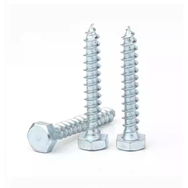 Blue and white zinc hexagonal wood screws Furniture screws Stainless steel (304/316) carbon steel alloy steel