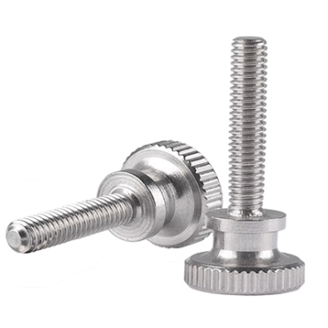 High head knurled hand screw large round head step screw flat head adjustment bolt