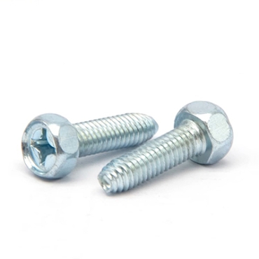 Cross hexagon triangle teeth self-locking screw GB6563 stainless steel (304/316) carbon steel alloy steel