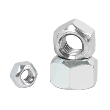 All metal hexagonal lock nut (pressure point type) GB6184 carbon steel blue white zinc