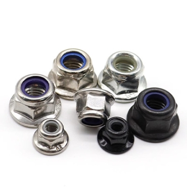 Non-metal insert hexagon flange lock nut Stainless steel (304/316) carbon steel alloy steel