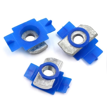 Plastic wing nut Rectangular block nut C type steel photovoltaic accessories spring nut block