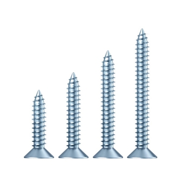 Blue and white zinc fiber nails with hard drywall nails Cross flat head self-tapping screws countersunk head wood screws