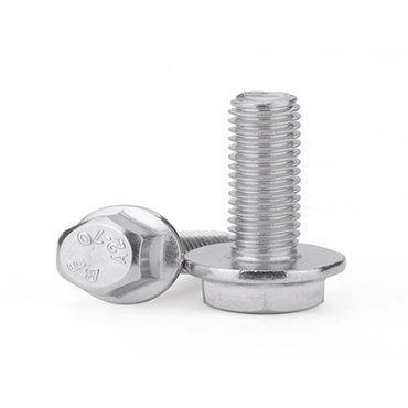 Hexagon flange bolt (flat head with teeth) Stainless steel (304/316) carbon steel alloy steel