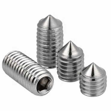 DIN914/ISO4027/GB78 Hex Socket Set Screws With Cone Point  Stainless steel(304/316)  Carbon steel