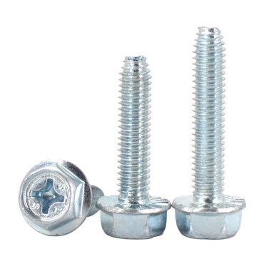 Hexagon cross triangle teeth self-locking screws Stainless steel (304/316) carbon steel alloy steel