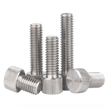 Knurled hand screw Round adjusting screw Stainless steel (304/316) carbon steel alloy steel